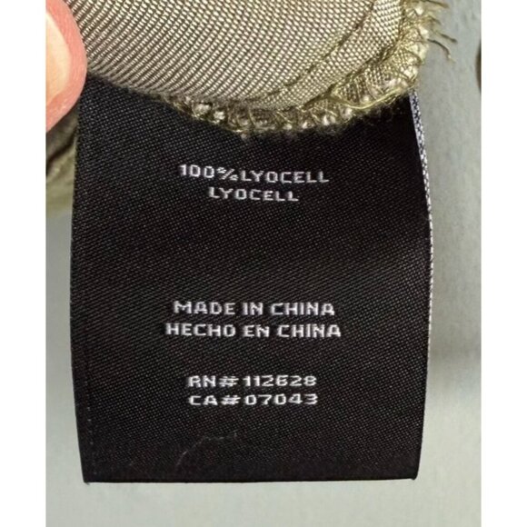 Tahari Womens Olive Green Button Up Lyocell Jacket Small Lightweight Casual - Picture 12 of 13